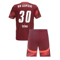 RB Leipzig Benjamin Sesko #30 Udebanesæt Børn 2024-25 Kortærmet (+ Korte bukser)